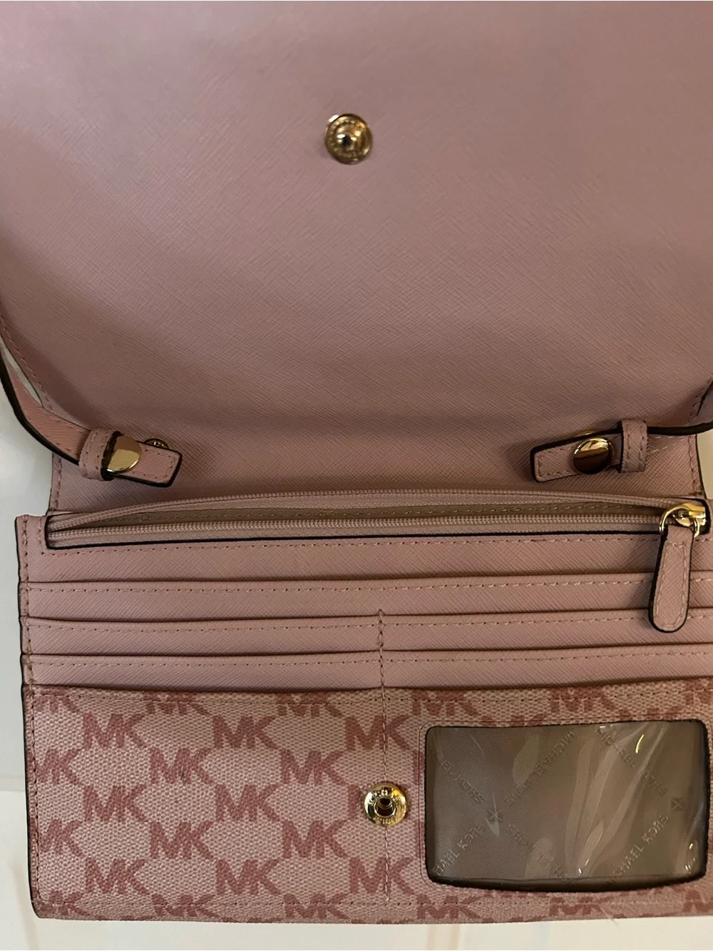 Michael Kors Blush Pink Slim Crossbody Strap